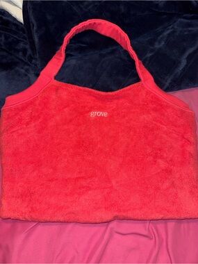 Grove Coral Red Terry Cloth Halter